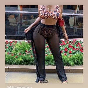 Black swim suit cover up